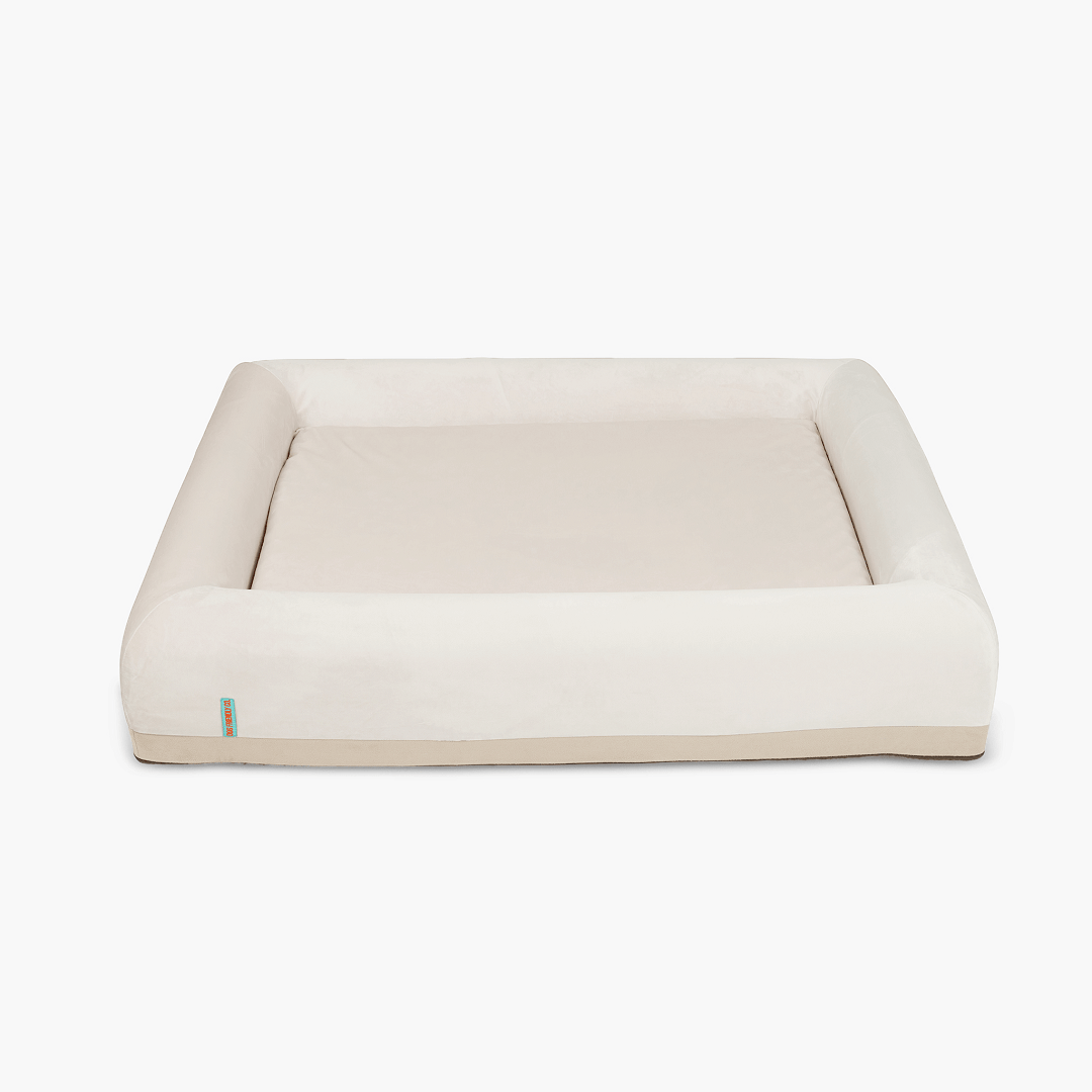 Orthopedic Memory Foam Dog Bed - Beige (Medium)