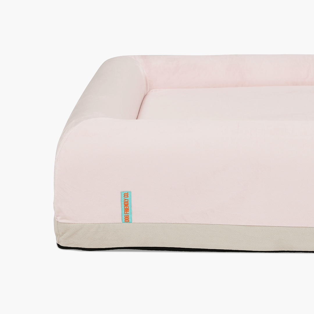 Orthopedic Memory Foam Dog Bed - Pink (Small)