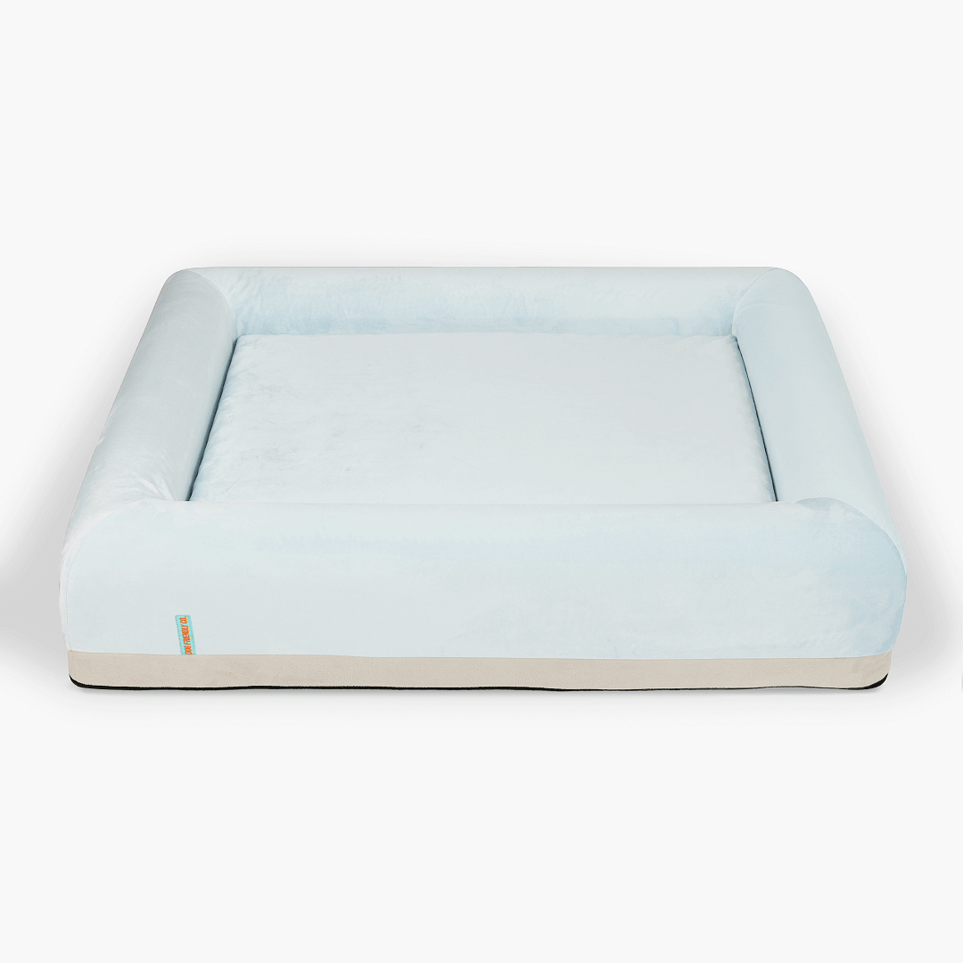 Orthopedic Memory Foam Dog Bed - Sky Blue (Medium)