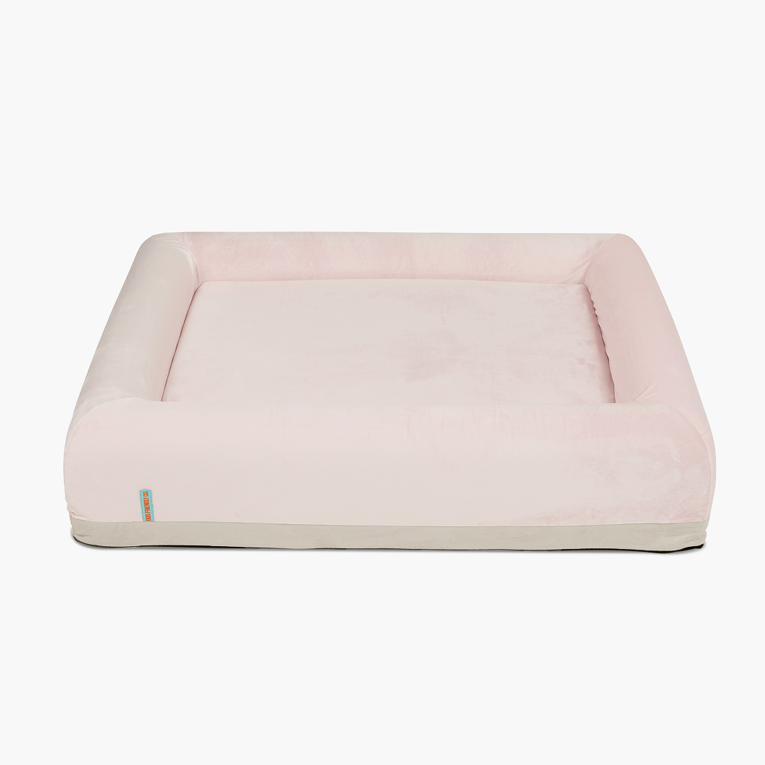 Orthopedic Memory Foam Dog Bed - Pink (Large)